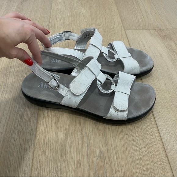 Alegria Julie Pearl Rose white sandals size 41 / US 11 - Picture 3 of 6
